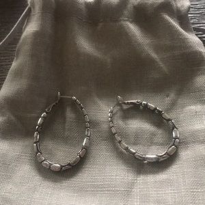 Brighton hoop earrings with etched design